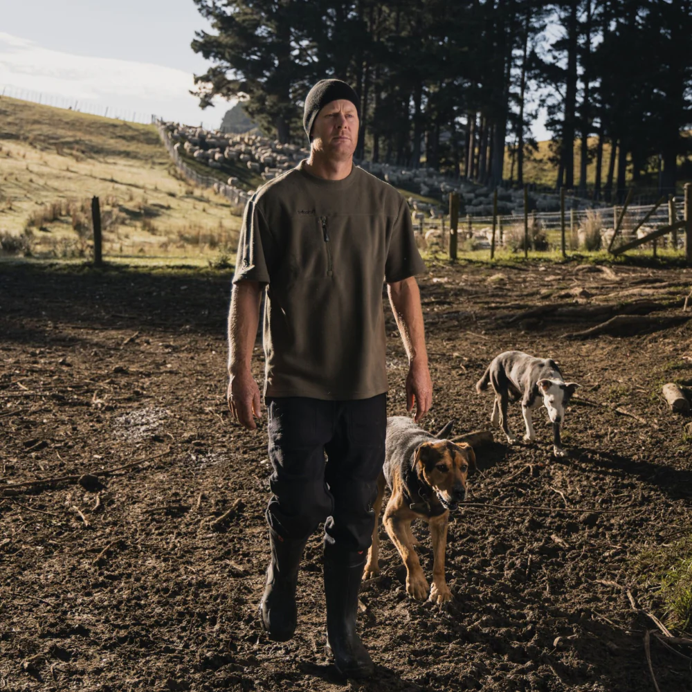 Quest Fleece Tee Khaki - Image 4